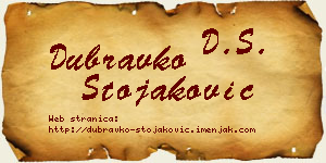 Dubravko Stojaković vizit kartica
